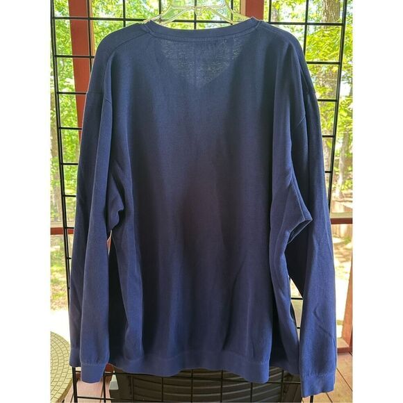 Cutter & Buck Men’s Blue V-Neck LS V Neck Lakemont Tri-Blend Sweater XXL - Picture 5 of 9